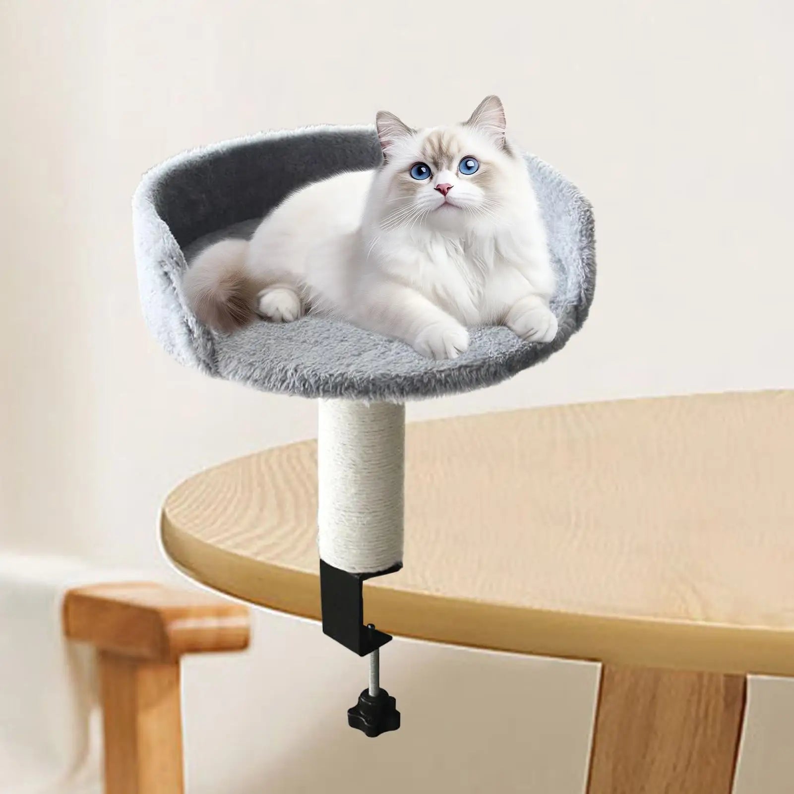 Percha Flotante para Gato de Escritorio