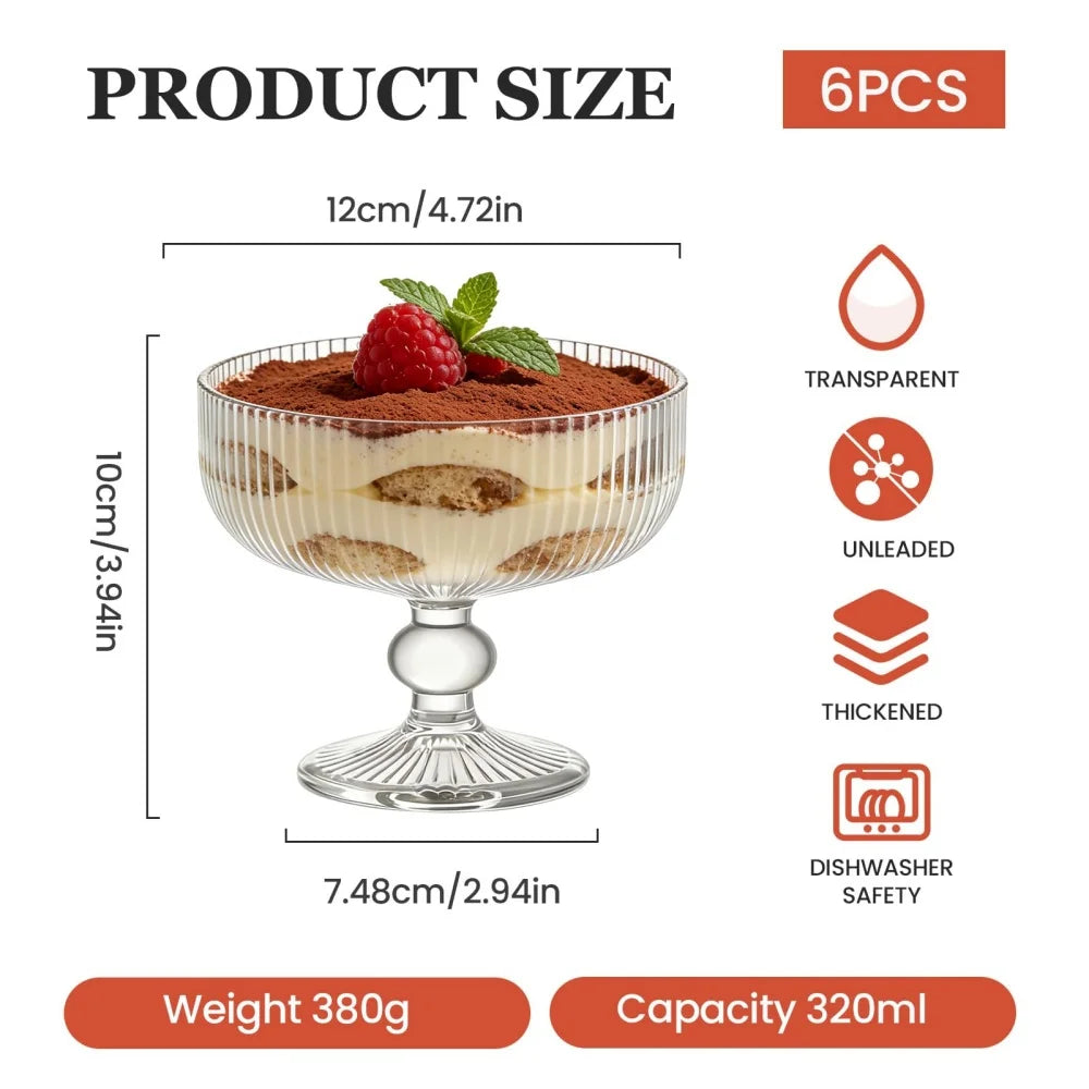 Set de 2 Copas para Postre Vintage