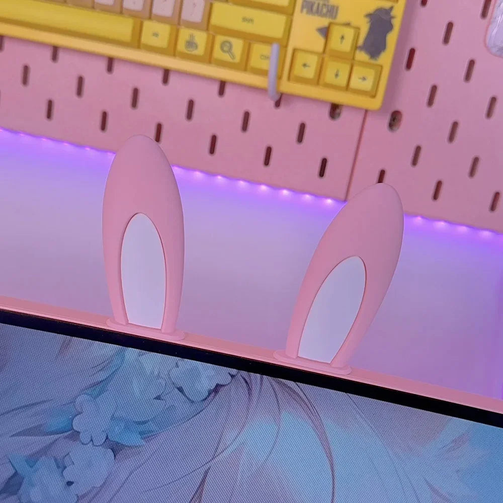 Orejas de Conejo Decorativas para Setup Gamer