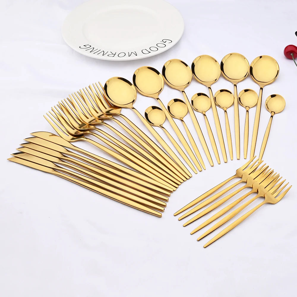 Set de Cubiertos x30 Rosa