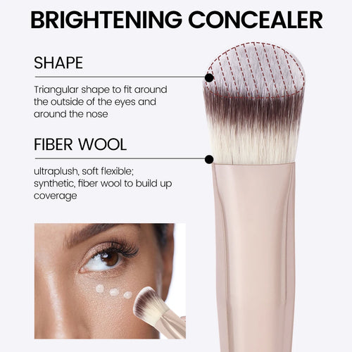 Brocha Triangular para Corrector