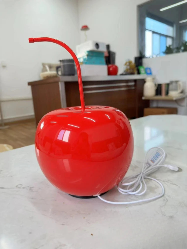 Lámpara de Noche USB Vidrio Cerezo