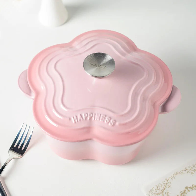 Olla Esmaltada Diseño Pétalo