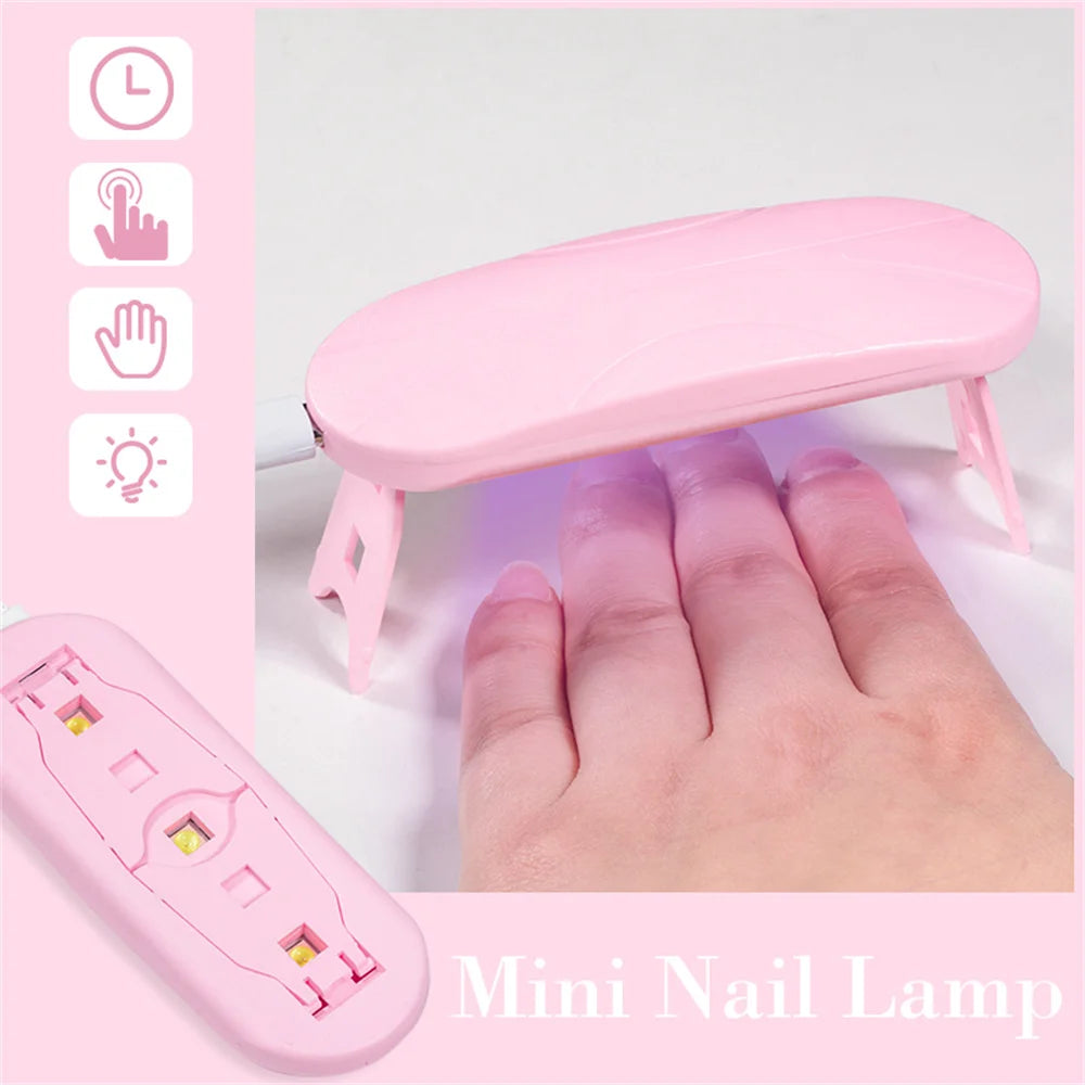 Mini Lámpara UV LED para Uñas — 6W Portátil