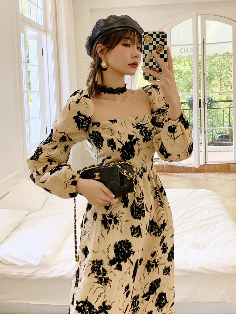 Vestido de Terciopelo Estilo Princesa — Elegancia Vintage