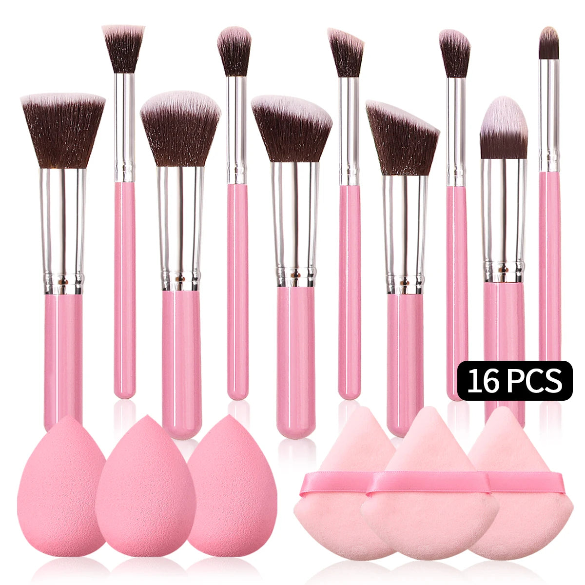 Set de Brochas de Maquillaje Rosa