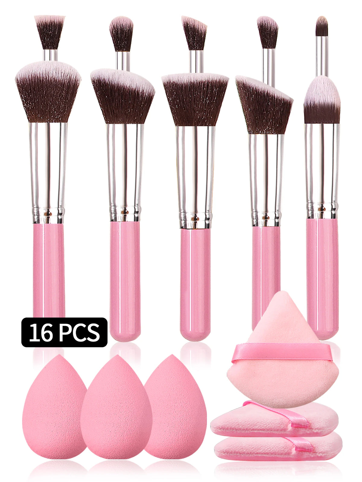 Set de Brochas de Maquillaje Rosa