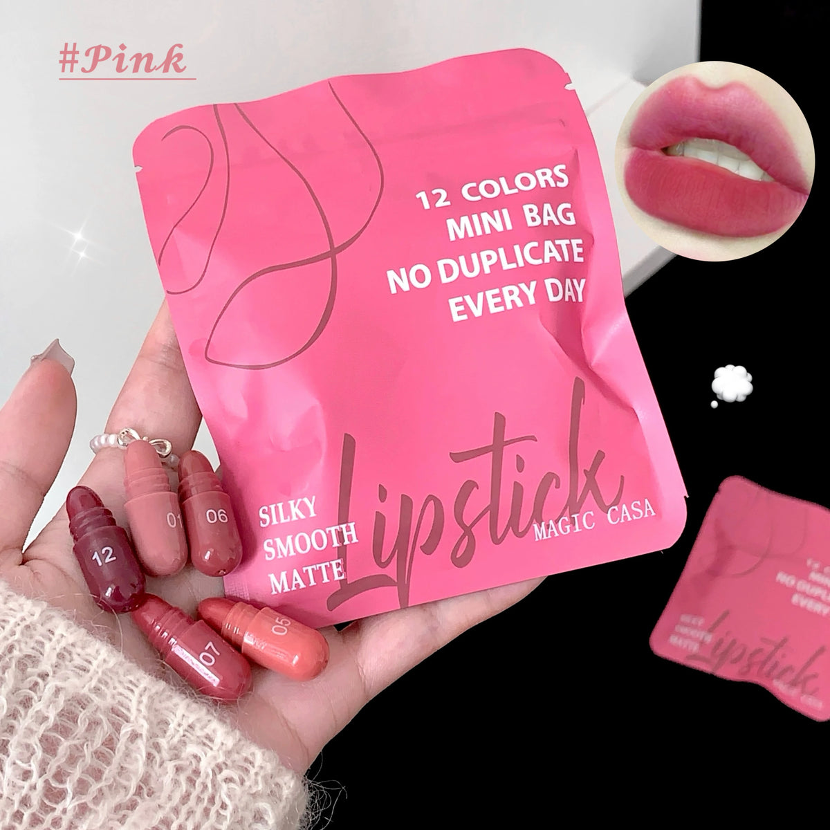 Set de 12 Bálsamos Labiales Mate