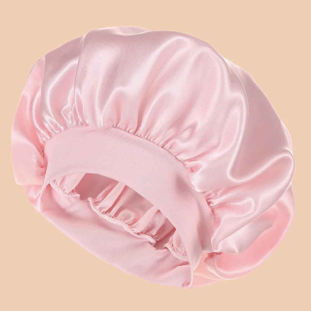 Gorro de Ducha de Satén — Ala Ancha