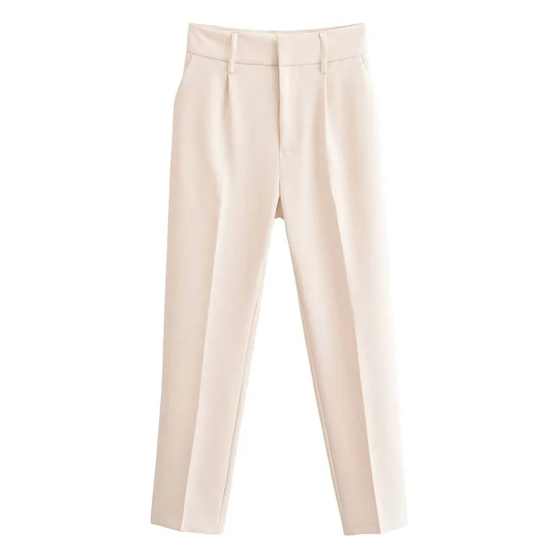 Pantalón Tipo Lápiz de Oficina — Tiro Alto Todo Combina