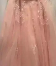 Vestido de Fiesta Brillante para Quinceañera — Falda Amplia con Lazo