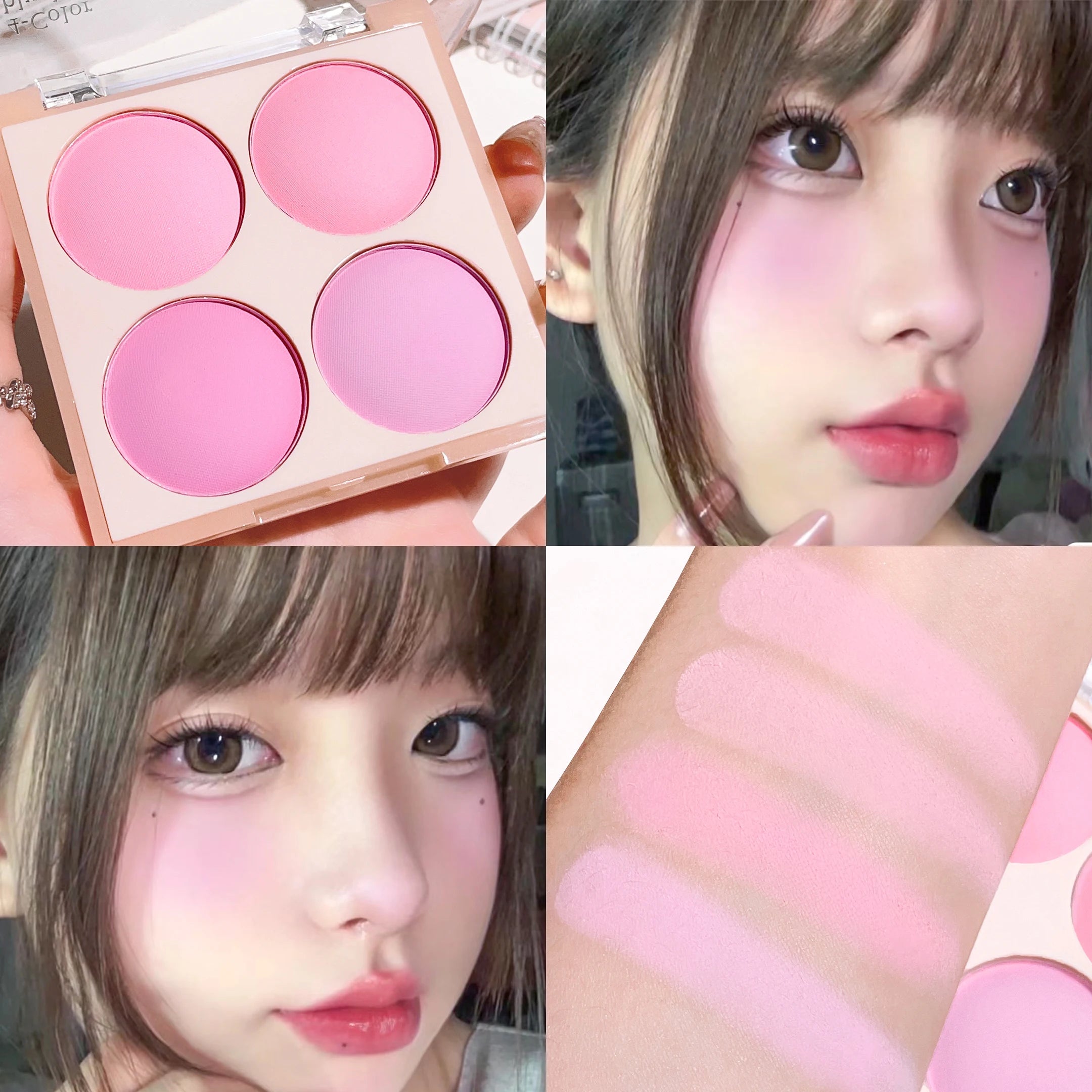 Rubor Cuatro Colores Estilo Helado