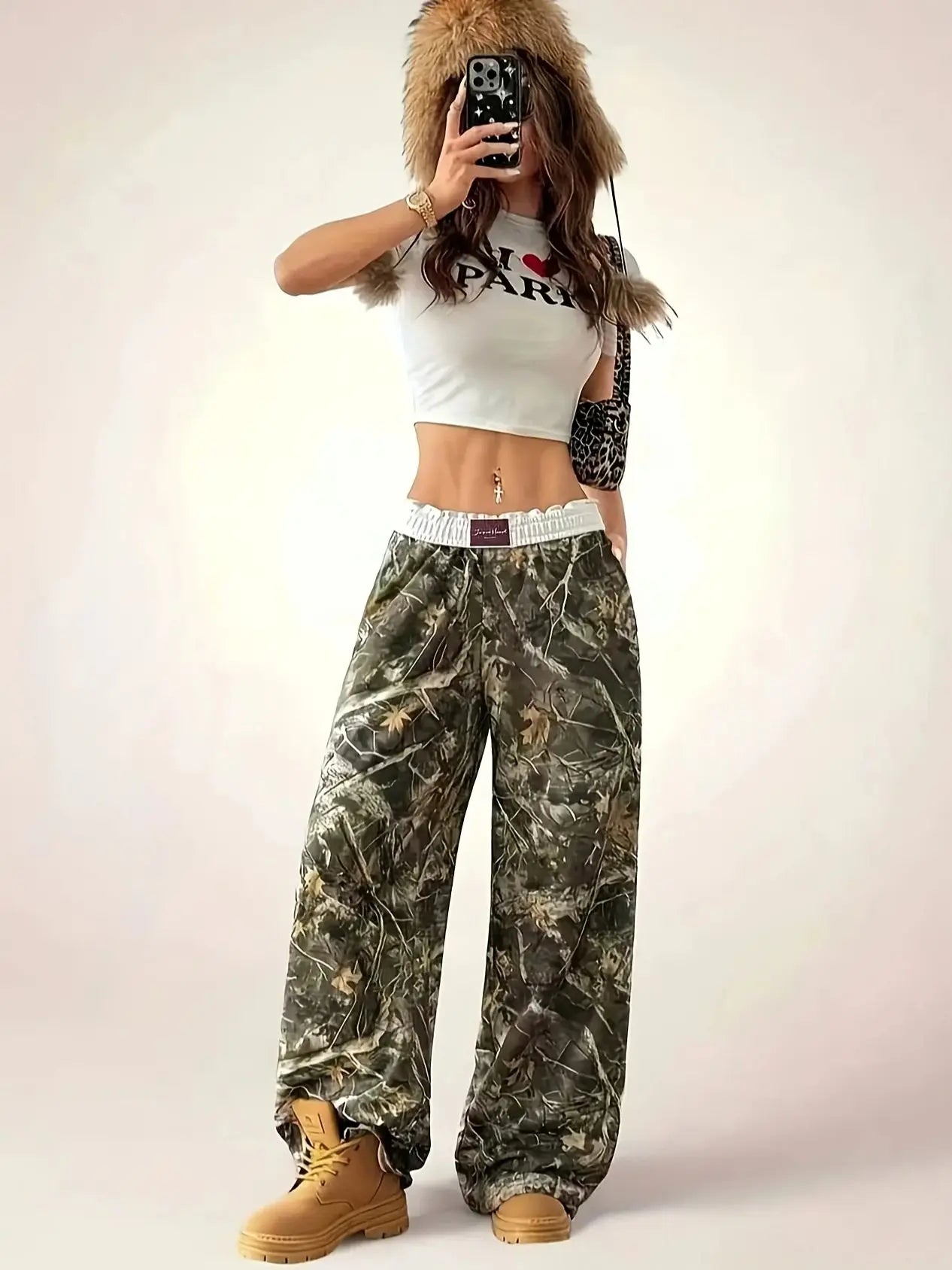 Pantalón Ancho Camuflado — Cómodo para el Día a Día