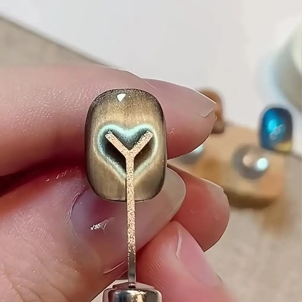 Set de Placas Magnéticas para Uñas — Efecto Ojo de Gato
