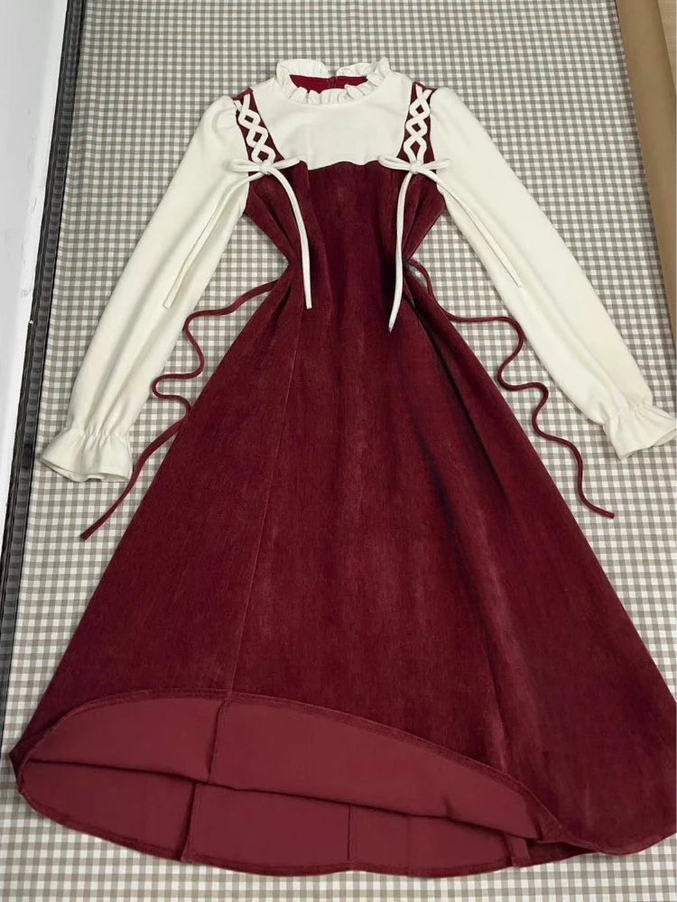 Vestido Midi a Cuadros Estilo Francés — Casual y de Oficina