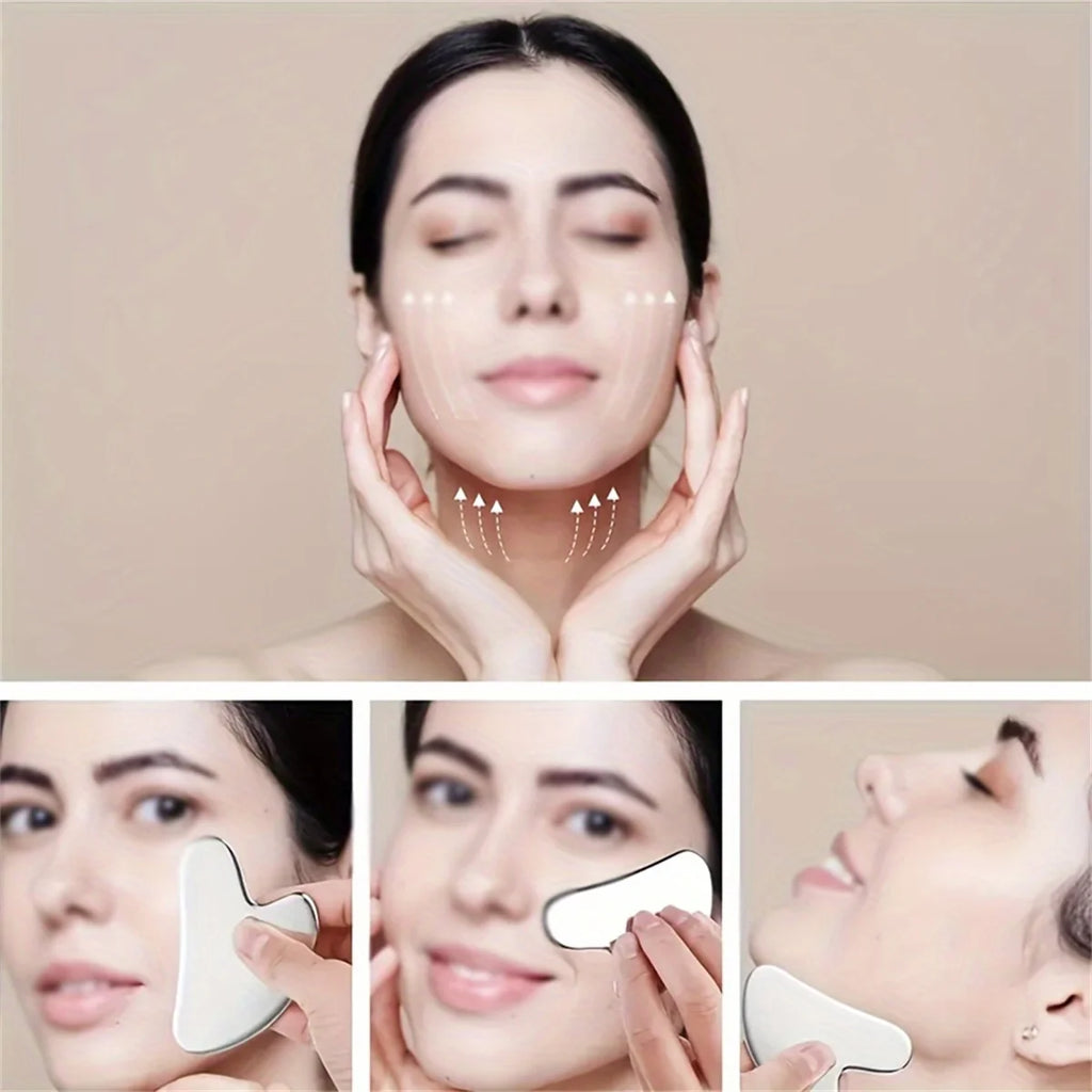 Tabla de Gua Sha de Acero Inoxidable