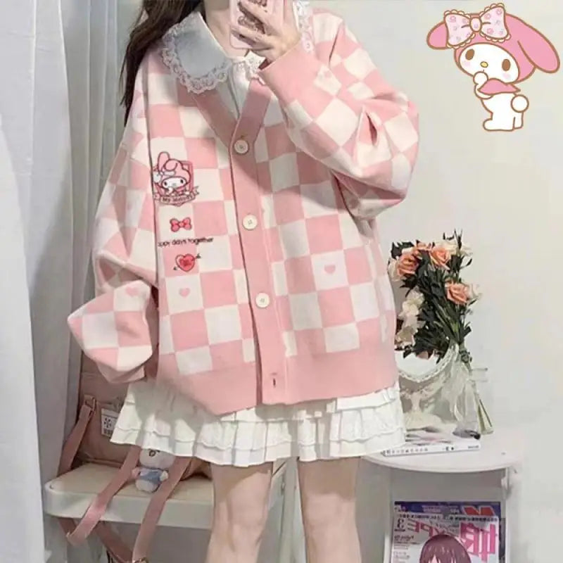 Cárdigan Bordado Kawaii — Personaje Sanrio