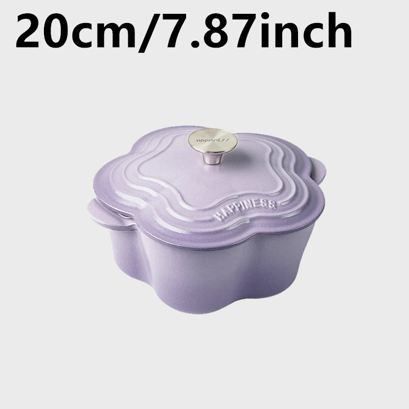 Olla Esmaltada Diseño Pétalo