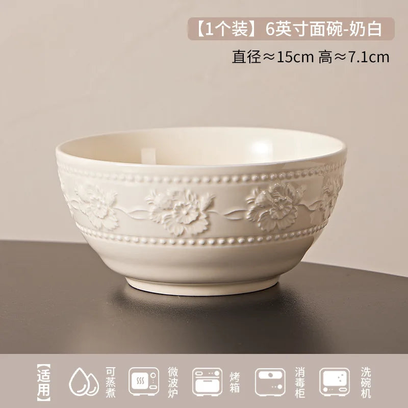 Bowl Relieve Estilo Francés