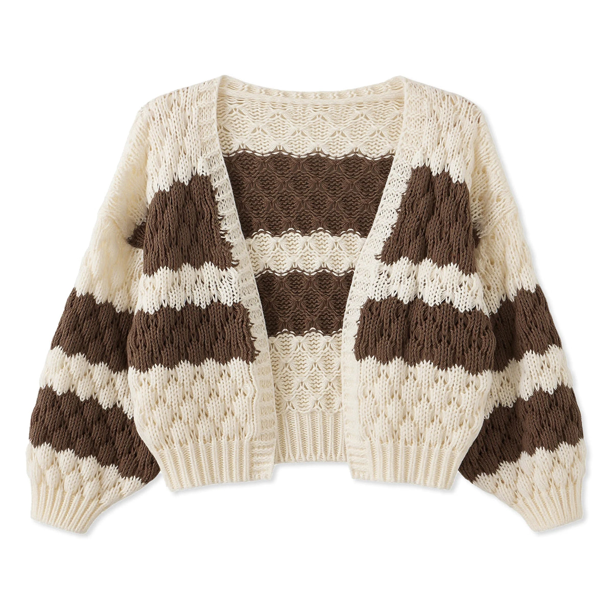 Cárdigan Oversize Color Block — Estilo Y2K Multicolor