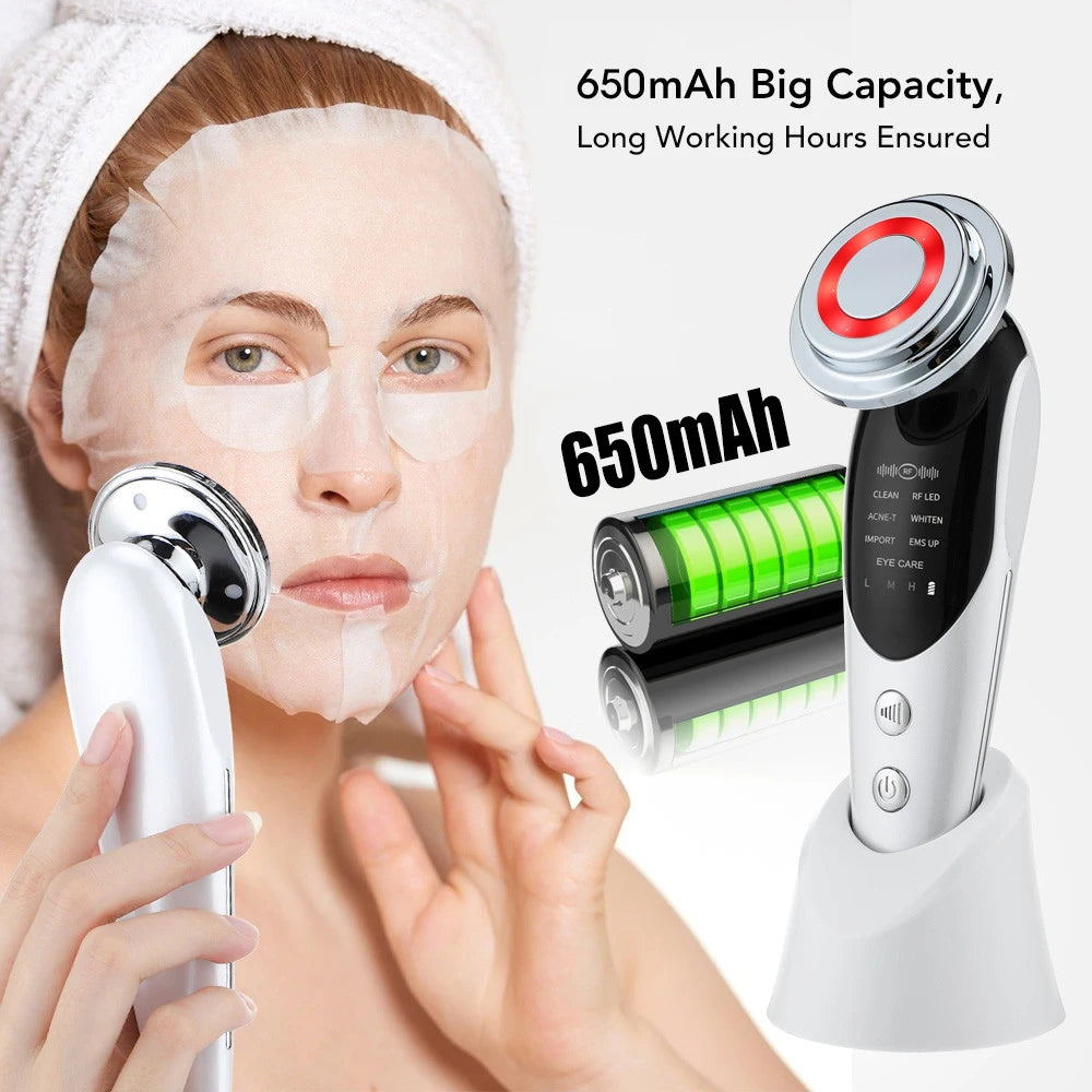 Dispositivo Facial 7 en 1 — Microcorriente y LED