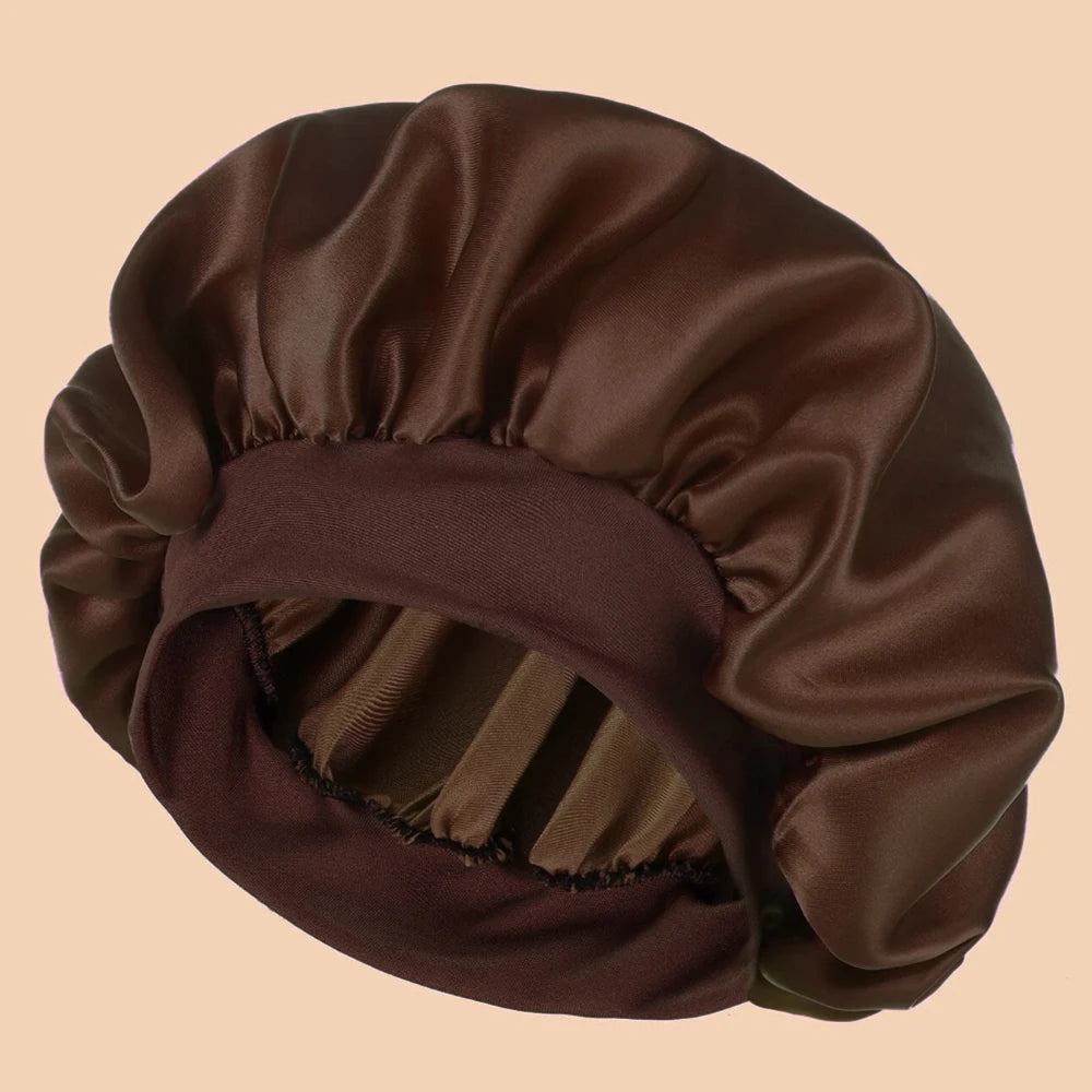 Gorro de Ducha de Satén — Ala Ancha