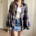 Camisa Oversize a Cuadros — Estilo Grunge