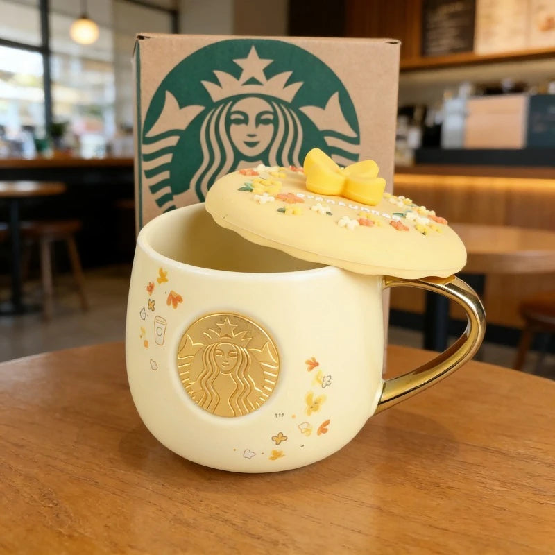 Taza Starbucks Osmanto Dorado con Tapa