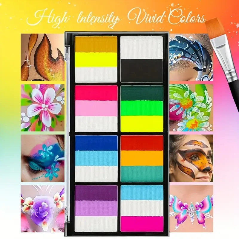 Paleta de Pintura Facial y Corporal Arcoiris