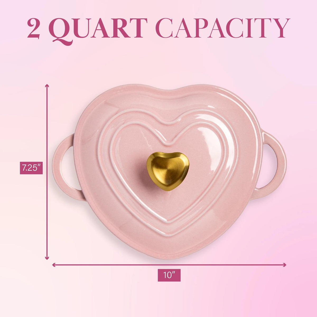 Olla Esmaltada Forma de Corazón