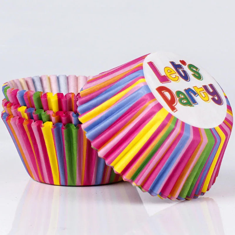 Set de 100 Moldes de Papel para Cupcakes y Muffins