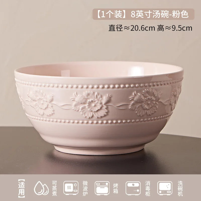 Bowl Relieve Estilo Francés