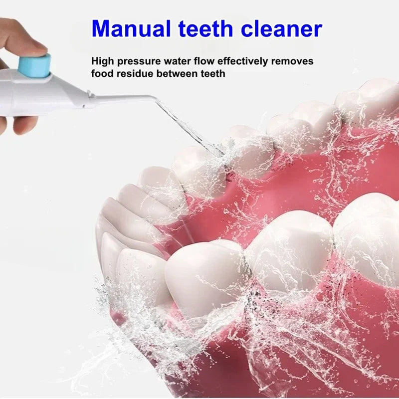 Irrigador Bucal Manual Portátil — Limpieza Dental