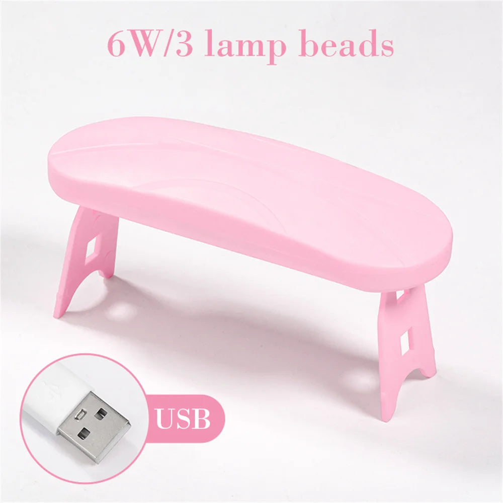 Mini Lámpara UV LED para Uñas — 6W Portátil
