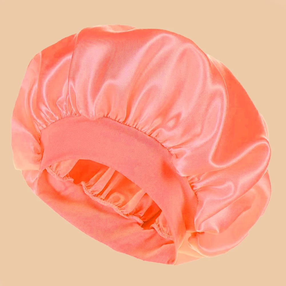 Gorro de Ducha de Satén — Ala Ancha