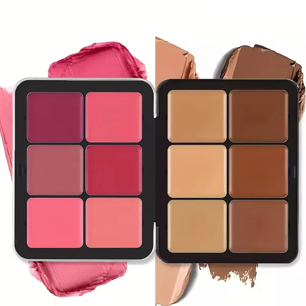 Paleta de 12 Colores Corrector y Rubor