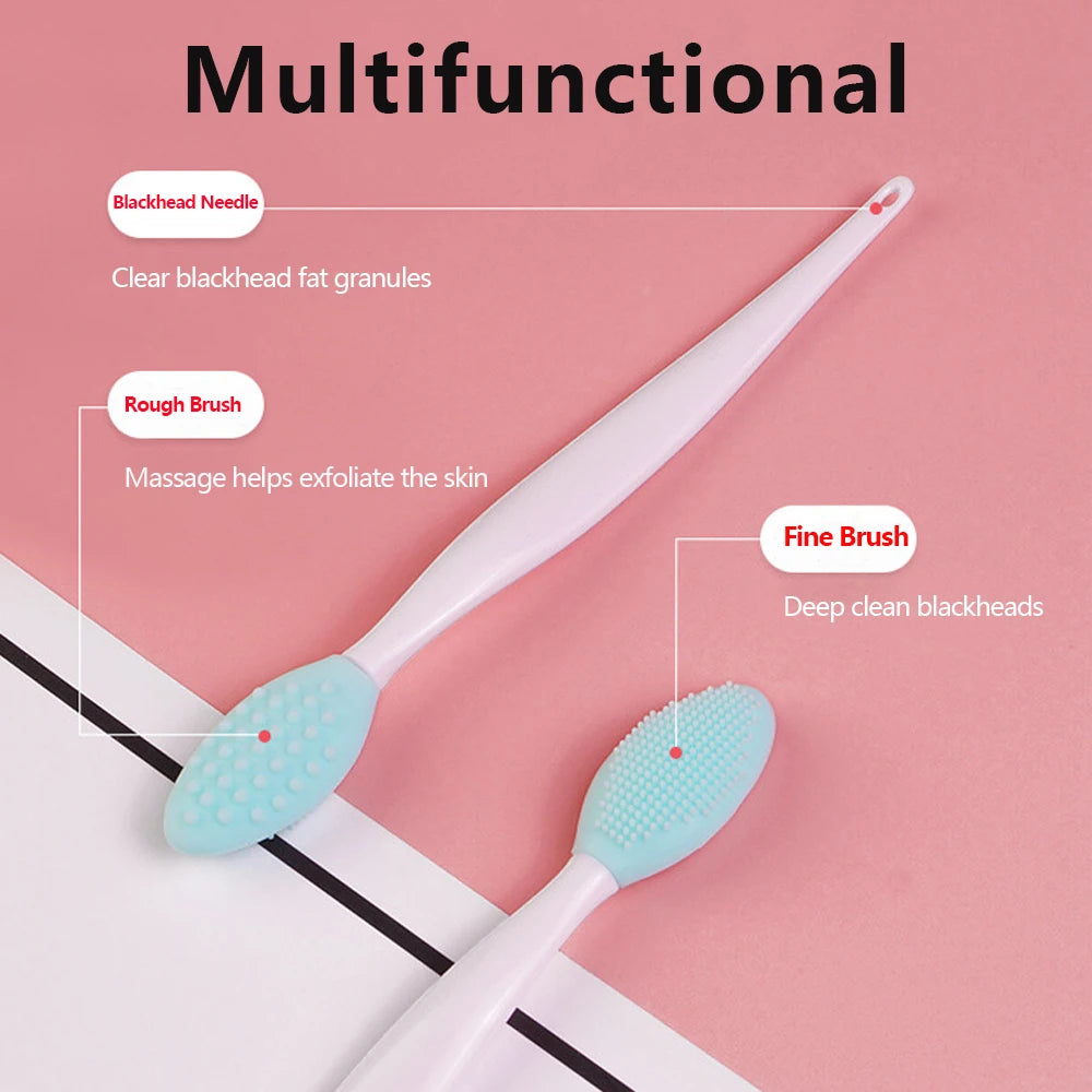 Cepillo de Silicona para Limpieza Facial y Nariz