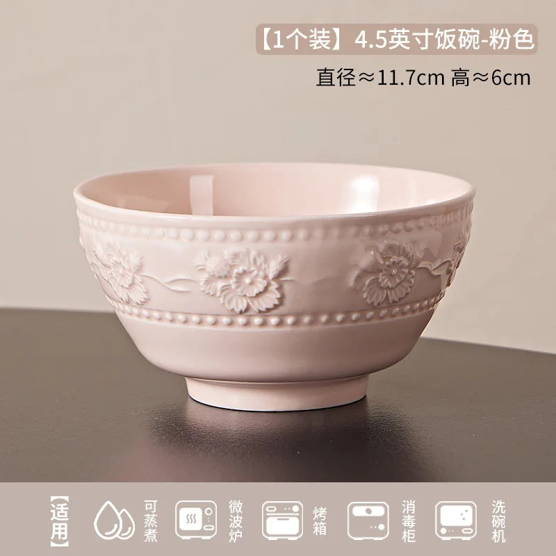 Bowl Relieve Estilo Francés