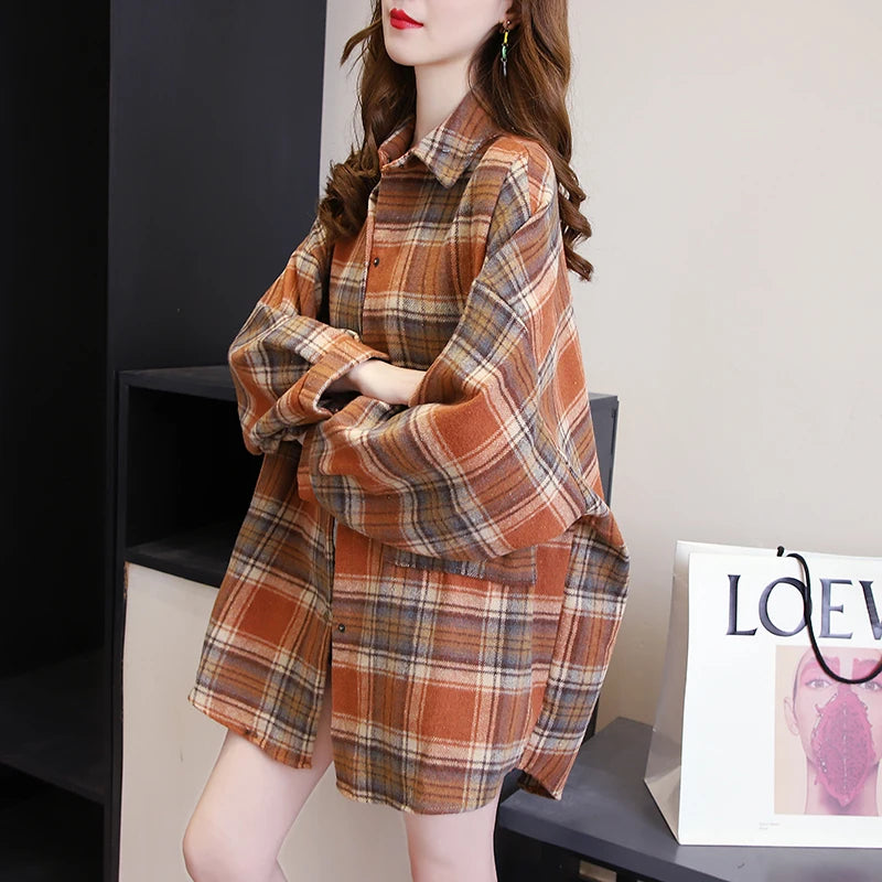 Camisa Oversize a Cuadros — Estilo Grunge