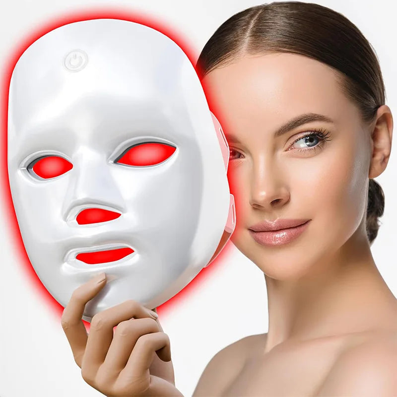 Mascarilla LED de 7 Colores — Terapia de Luz Facial