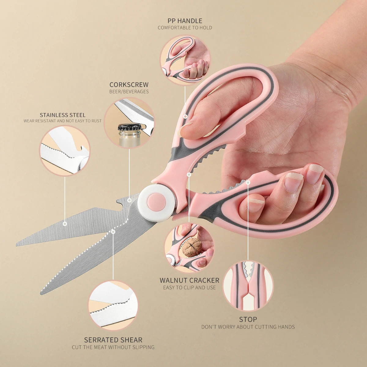 Tijeras Multiusos de Cocina
