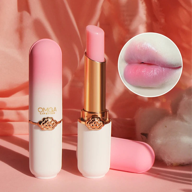 Labial de Gel Cambia Color — Efecto Durazno