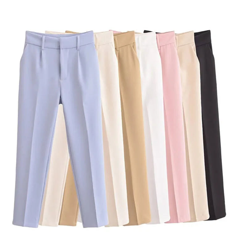 Pantalón Tipo Lápiz de Oficina — Tiro Alto Todo Combina