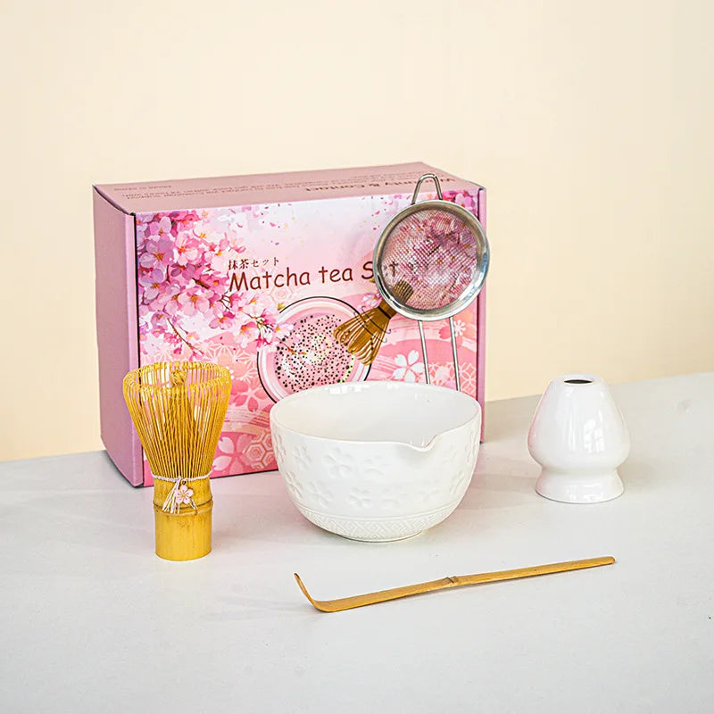 Set de Matcha con Batidor de Bambú