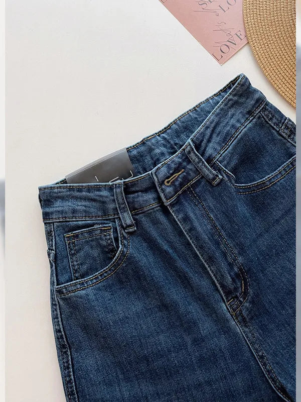 Jeans Acampanados Vintage con Paneles — Forro Cálido