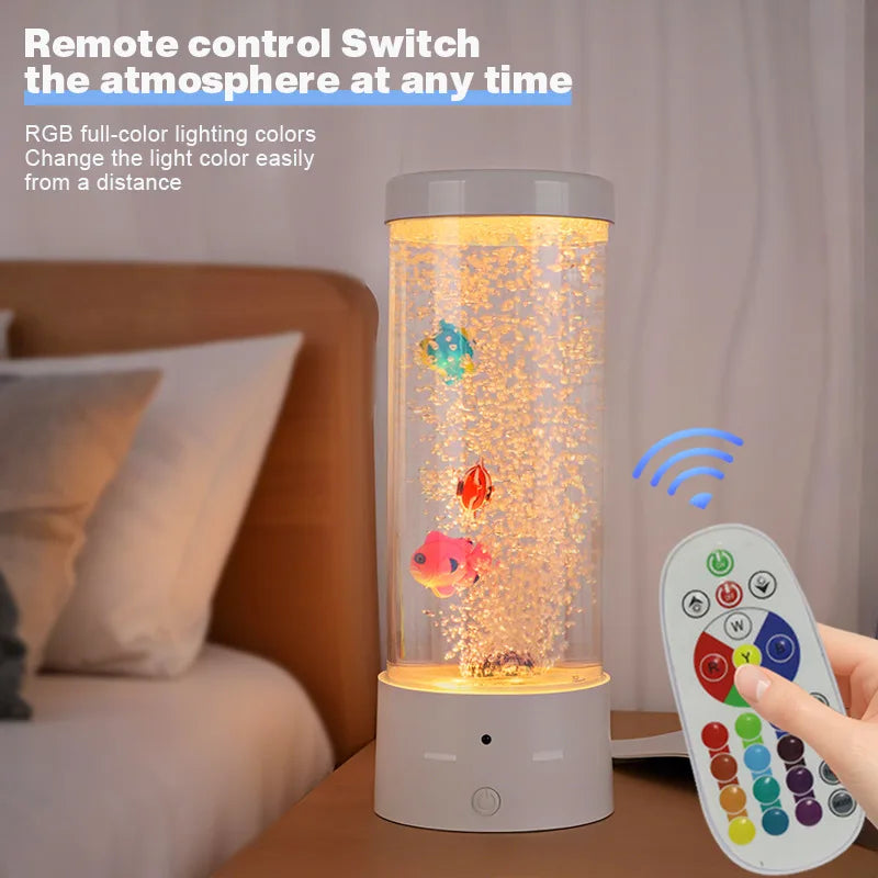 Lámpara Nocturna Burbujas LED