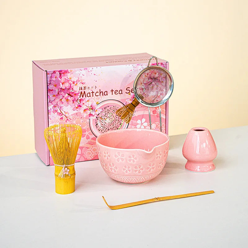 Set de Matcha con Batidor de Bambú