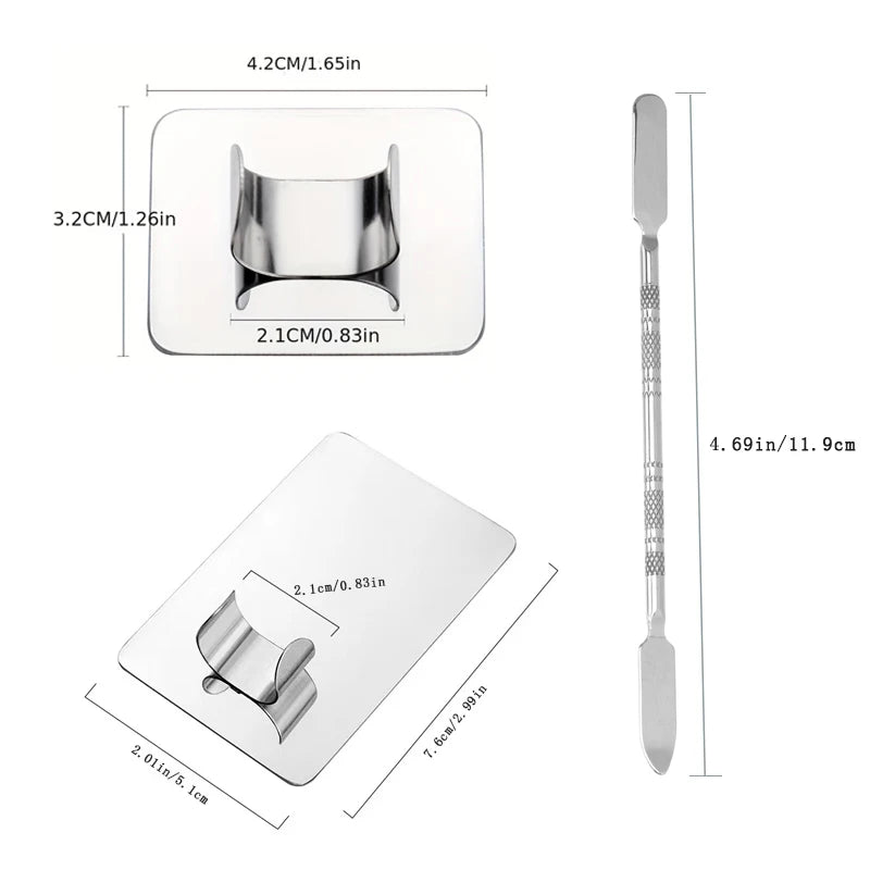 Paleta Mezcladora de Maquillaje de Acero