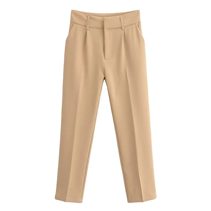 Pantalón Tipo Lápiz de Oficina — Tiro Alto Todo Combina