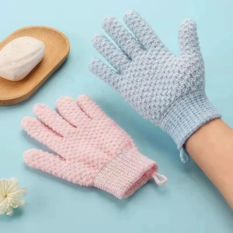Guante Exfoliante de Cinco Dedos — Para Ducha